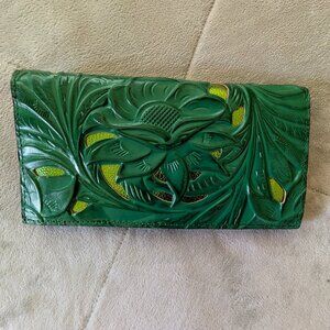 Patricia Nash leather wallet purse NWOT green